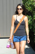 JORDANA BREWSTER in Shorts Leaves a Gym in West Hollywood