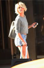 JULIANNE HOUGH Arrives at Trump Soho Hotel in New York