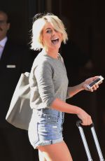 JULIANNE HOUGH Arrives at Trump Soho Hotel in New York