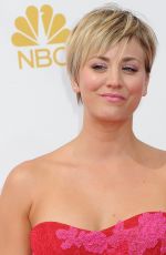 KALEY CUOCO at 2014 Emmy Awards