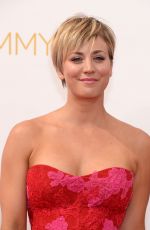 KALEY CUOCO at 2014 Emmy Awards