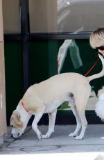 KALEY CUOCO Leaves a Vet in Los Angeles