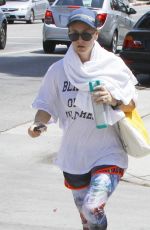 KALEY CUOCO Leaves a Yoga Class in Sherman Oaks