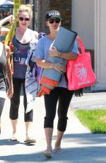 KALEY CUOCO Leaves Yoga  Class in Los Angeles