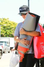 KALEY CUOCO Leaves Yoga  Class in Los Angeles