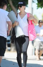 KALEY CUOCO Leaves Yoga  Class in Los Angeles