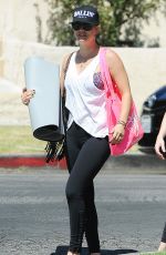 KALEY CUOCO Leaves Yoga  Class in Los Angeles