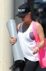 KALEY CUOCO Leaves Yoga  Class in Los Angeles