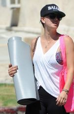 KALEY CUOCO Leaves Yoga  Class in Los Angeles