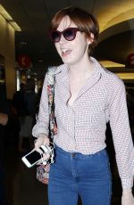 KAREN GILLAN at LAX Airport in Los Angeles
