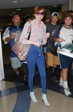 KAREN GILLAN at LAX Airport in Los Angeles