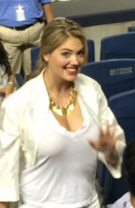 KATE UPTON at Yankees vs. Tigers Game in New York
