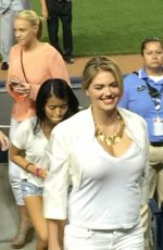 KATE UPTON at Yankees vs. Tigers Game in New York