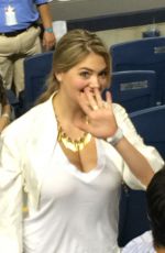 KATE UPTON at Yankees vs. Tigers Game in New York