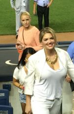 KATE UPTON at Yankees vs. Tigers Game in New York