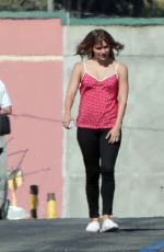 KATHERINE MCPHEE on the Set of Scorpion