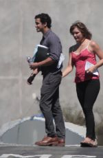 KATHERINE MCPHEE on the Set of Scorpion