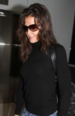 KATIE HOLMES Arrives at LAX Airport in Los Angeles 1608