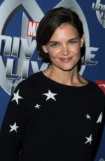 KATIE HOLMES at Marvel Universe Live! Premiere in New York