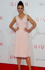 KATIE HOLMES at The Giver Premiere in New York