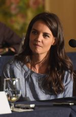 KATIE HOLMES at The Giver Press Conference in New York