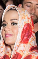 KATY PERRY in Pepperoni Pizza Outfit at Philidelphia Museum of Art