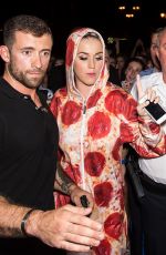 KATY PERRY in Pepperoni Pizza Outfit at Philidelphia Museum of Art