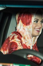 KATY PERRY in Pepperoni Pizza Outfit at Philidelphia Museum of Art