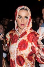 KATY PERRY in Pepperoni Pizza Outfit at Philidelphia Museum of Art
