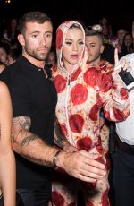 KATY PERRY in Pepperoni Pizza Outfit at Philidelphia Museum of Art