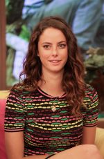 KAYA SCODELARIO at The Maze Runner Promotion at Despierta America in Miami