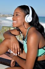 KEKE PALMER Celebrates Ger Birthday in Malibu
