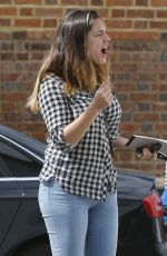 KELLY BROOK in Tight Jeans Out in London