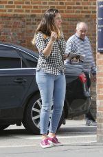 KELLY BROOK in Tight Jeans Out in London