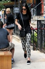 KENDALL JENNER and HAILEY BALDWIN Leaves Smile Cafe in New York