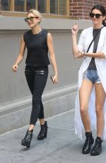 KENDALL JENNER and HAILEY BALDWIN Out and About in New York