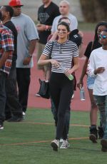 KENDALL JENNER at Celebrity Flag Football in Eagle Rock