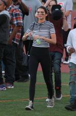 KENDALL JENNER at Celebrity Flag Football in Eagle Rock