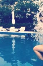 KENDALL JENNER in Bikini Doing ALS Ice Bucket Challenge