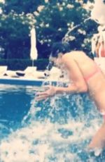 KENDALL JENNER in Bikini Doing ALS Ice Bucket Challenge