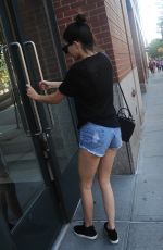 KENDALL JENNER in Daisy Dukes Arrives at Her Hotel in New York