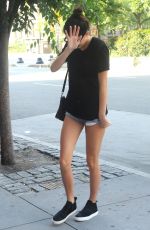 KENDALL JENNER in Daisy Dukes Arrives at Her Hotel in New York