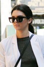 KENDALL JENNER in Denim Shorts Out in New York
