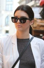 KENDALL JENNER in Denim Shorts Out in New York