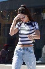 KENDALL JENNER in Ripped Jeans Out in West Hollywood