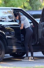 KENDALL JENNER in Tights Out in Los Angeles