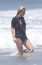 KESHA in Bikini Bottoms at a Beach in Santa Monica