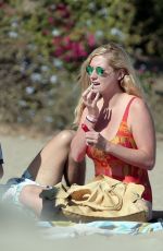 KESHA SEBERT in Swimsuit on the Beach in Malibu