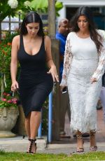 KIM and KOURTNEY KARDASHIAN at Kim