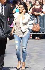 KIM KARDASHIAN Arrives at Jimmy Kimmel Live Show in Los Angeles
